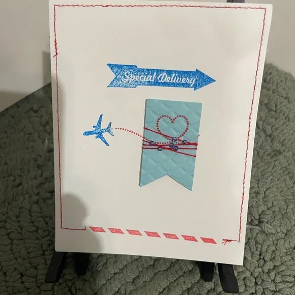 Handcrafted Valentine's Day Card 4.25" x 5.5" with envelope. BUNDLE ONLY - Picture 1 of 2